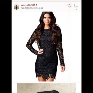 Sexy Black lace dress